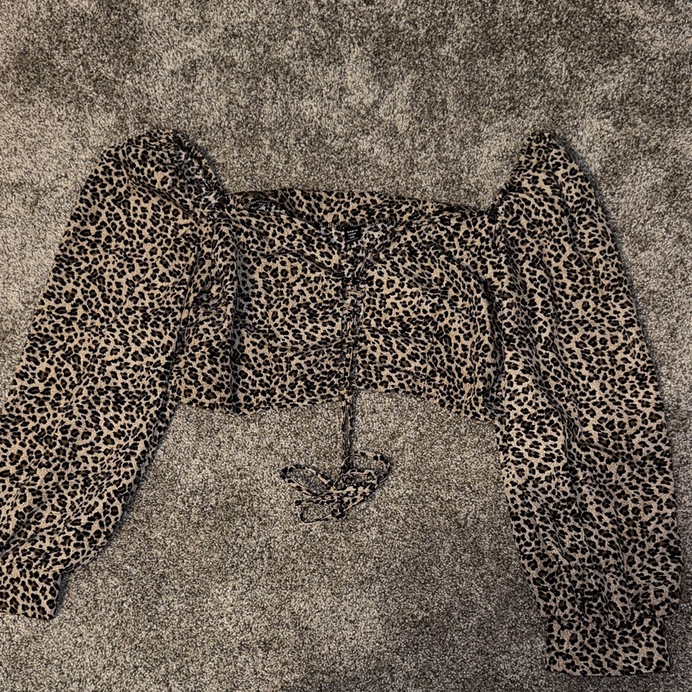 SHEIN Leopard Print Blouse